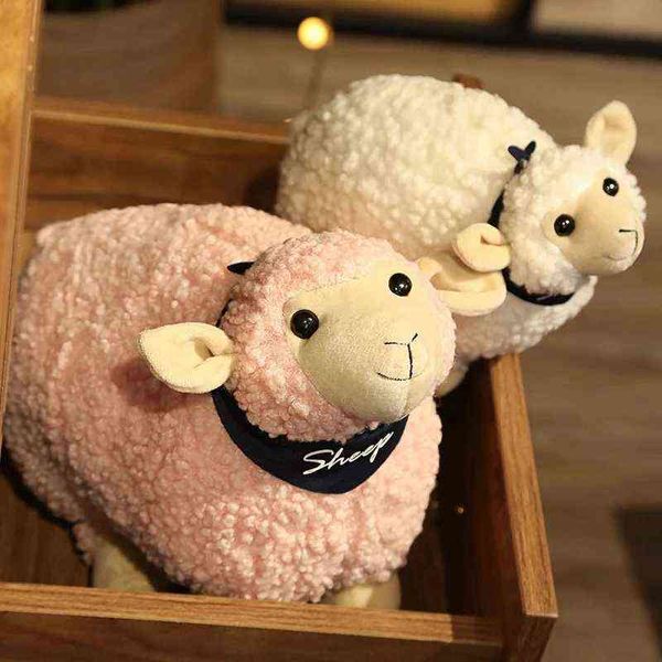 1Pc 203040Cm Kawaii Rock Sheep Peluche Agnello Peluche Bambola Morbido Cuscino per bambini Ragazze Kawaii Regalo di compleanno J220729