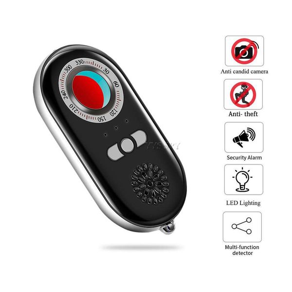 Mini Detector de Sinal Portátil Viagem Anti Spvy Câmera Finder LED Anti Thief Candid Cam Lens Before Beepsdro Pping Bug Scanner