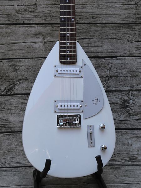 

custom electric guitar, brian jones tear drop vox