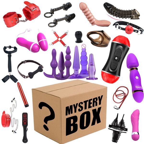 Masturbatore Eroticos Bdsm Bondage Lucky Bag Surprise Mystery Box Giocattoli sexy Per donne Uomini Coppie Giochi per adulti Accessori Negozio