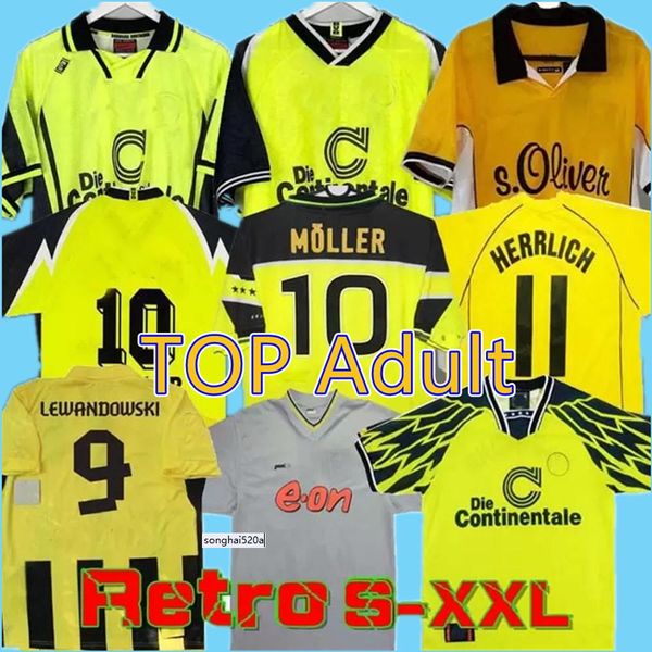 

98 99 retro 01 02 soccer jerseys 00 02 classic football shirts lewandowski rosicky bobic koller 95 96 97 94 95 12 13 reus moller dortmund, Black;yellow