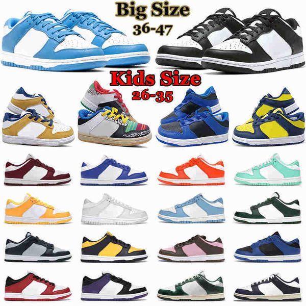 

designer big size 26-47 men women shoes sneakers white black panda unc university red syracuse kentucky chunky dunky mens trainer casual