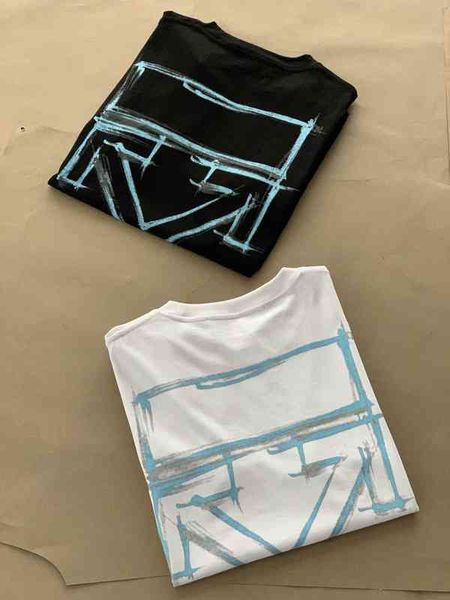 

w off men's and women's crayon short sleeve right t-shirtvz2l, White;black