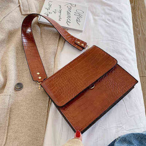 

stone patent black crossbody bags for women 2022 small handbag small bag pu leather hand bag ladies designer g220422
