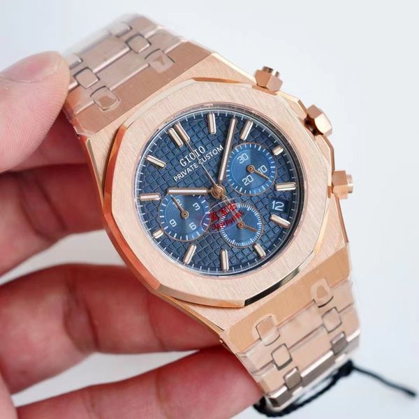 

mens quartz chronograph watch black blue rose gold 459494864985, Slivery;brown
