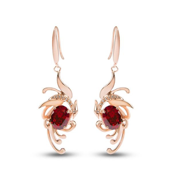 

dangle 925 sterling silver birds eardrop with multicolor zircon stone