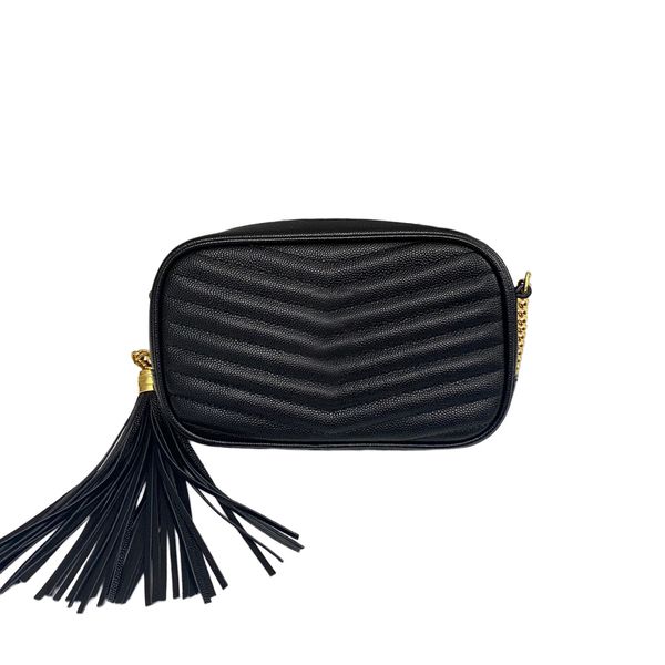 

luxurious for woman fashion bags genuine leather handbag tassel zipper bag camera fandbags designers satchel thread chains handbags shoulder