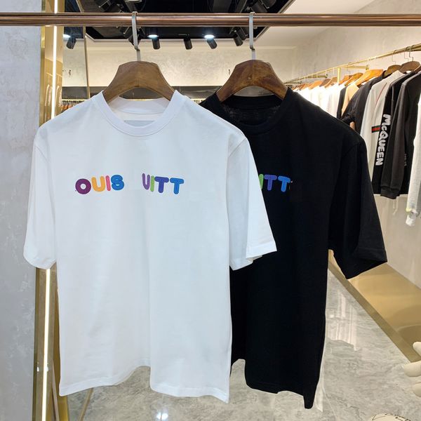 

2022 mens t shirt designer for men womens shirts fashion tshirt with letters casual summer short sleeve man tee woman clothing asian size m-, White;black