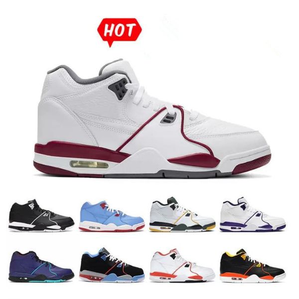 

2022 luxury flight 89 mens basketball shoes 89s court purple pucker park tripe black raygun white sports trainers mid whte red casual sneake