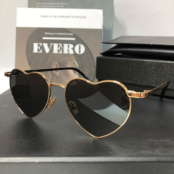 Popular Explosive Mens Senhoras Luxo Designer Óculos de Sol S301 Único Design em Forma de Coração Moda Superstar Mesmo Estilo Casais Óculos Com Caixa Original