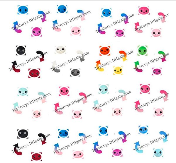 

dhl cute flip ocs stuffed dolls reversible soft double-sided expression plush toy baby kids gift doll