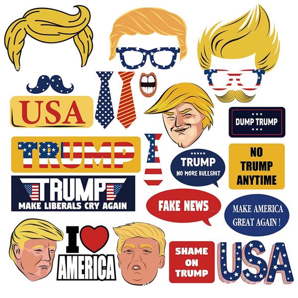 25pcs/set Trump America Party fornece decorações de aniversário Props.