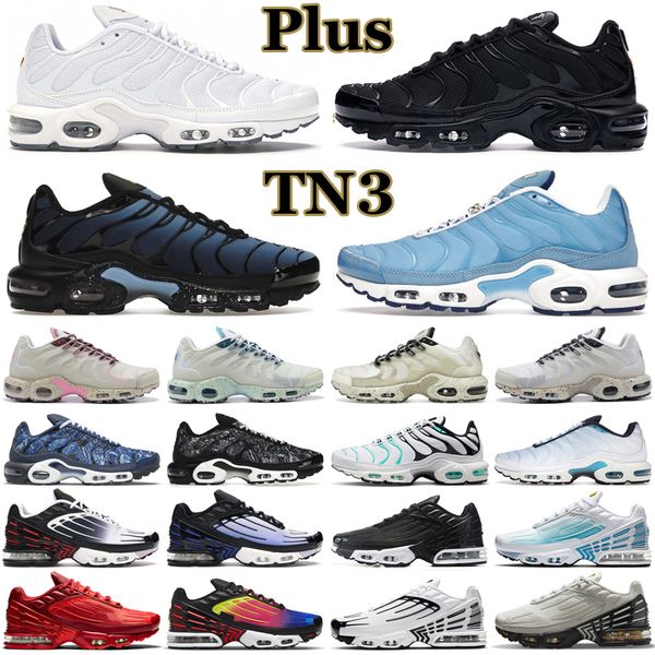 

2022 plus tn 3 running shoes men women terrascape triple black white hyper jade university blue fury pimento persian violet mens trainers ou