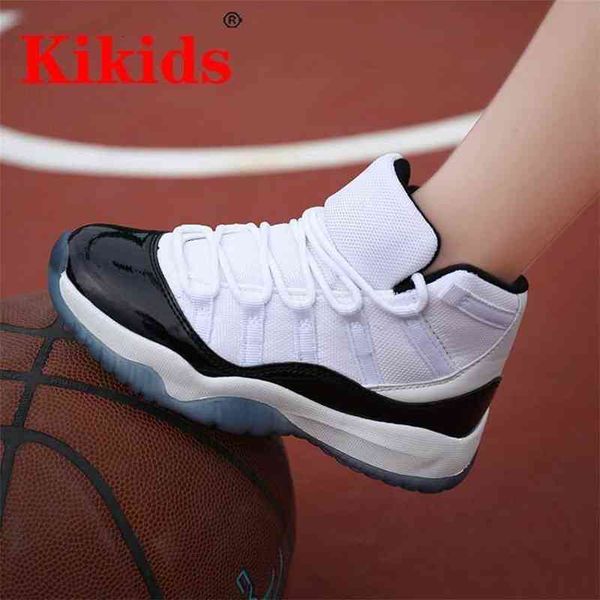 

kikids boys basketball shoes non-slip kids sneakers soft sole kid sport shoes outdoor trainer kid basketball shoes 1025, Black