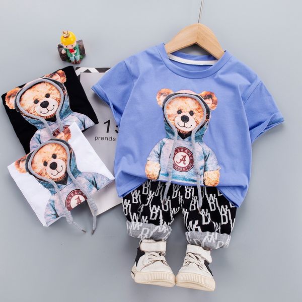 0-5 anni Summer Boy Set di abbigliamento 2021 New Casual Fashion Active Sport T-shirt e pantaloni Kid Bambini Baby Toddler Boy Abbigliamento