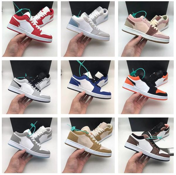 

comfortable men women casual shoes fashion 1s low cut lace-up leather sneakers trainers outdoor wear-resisting zapatillas walking shoe 36-44, Black