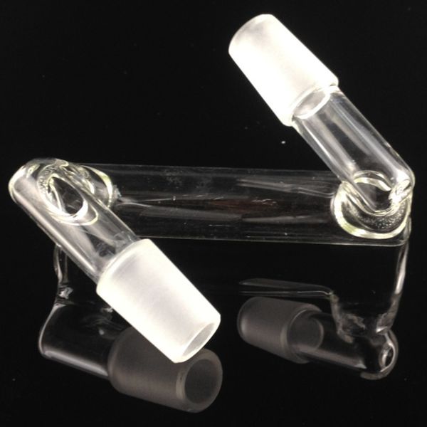 Adattatore a discesa di narghilè a due dimensioni da 14 mm/18 mm da maschio a convertitore collegato per olegioni di vetro