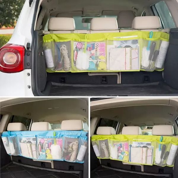 Großer Auto-Organizer, Kofferraumtasche, multifunktional, faltbar, zum Aufhängen von Müll, Aufbewahrungsorganisatoren für Autos, Sitzkapazität, Aufbewahrungstasche, PRO232