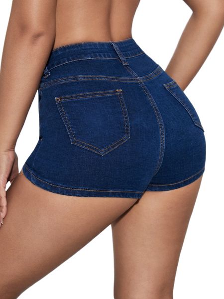 

sxy washed denim biker shorts c7e0#, White;black