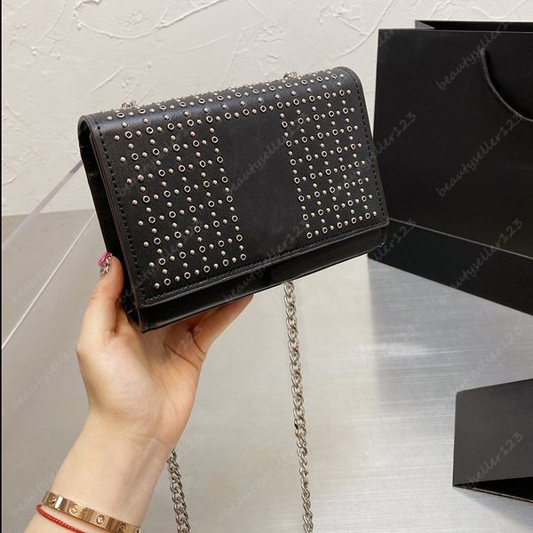 

Tassel Chain Handbag Luxury Shoulder Bags Designer Flap Bag Crossbody Round Rivet Handbags Women Wallet Purse Card Holder Clutch Wallets Party, Increase feight