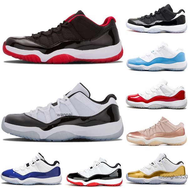 

2022 low basketball shoes men 11s navy snakeskin gum closing ceremony white bred rose gold varsity red infrared concord outdoor sports train