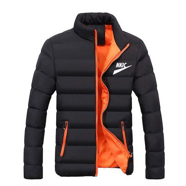 2023 männer Mode Marke LOGO Unten Parkas Warme Dicke Puffer Jacke Mantel Schwarz Grau Männlichen Casual Mantel Thermische Winter männer