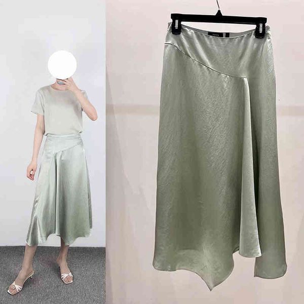 

skirts p355465csl guest fabric th pure tail d meiyu green acetic acid skirt for women in summer, Black