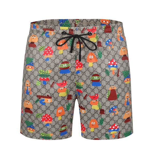 

summer fashion mens esigners shorts quick drying swimwear printing board beach pants men swim short size gg13, White;black
