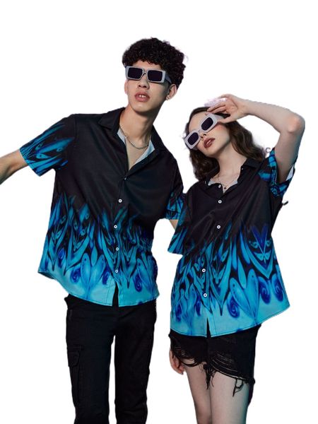

romwe graphic print shirt n386#, White;black