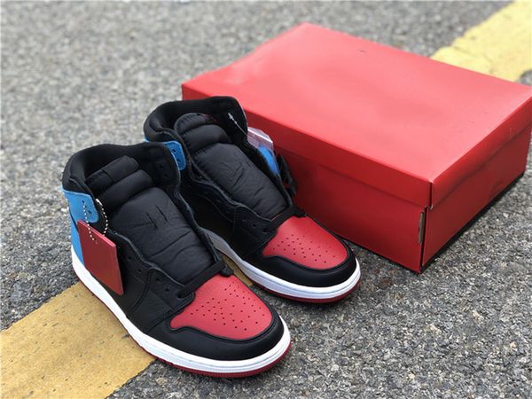 

mpman 1 womens basketball shoes red black and blue color ladies sports shoelaces shoebox full size 3647 5