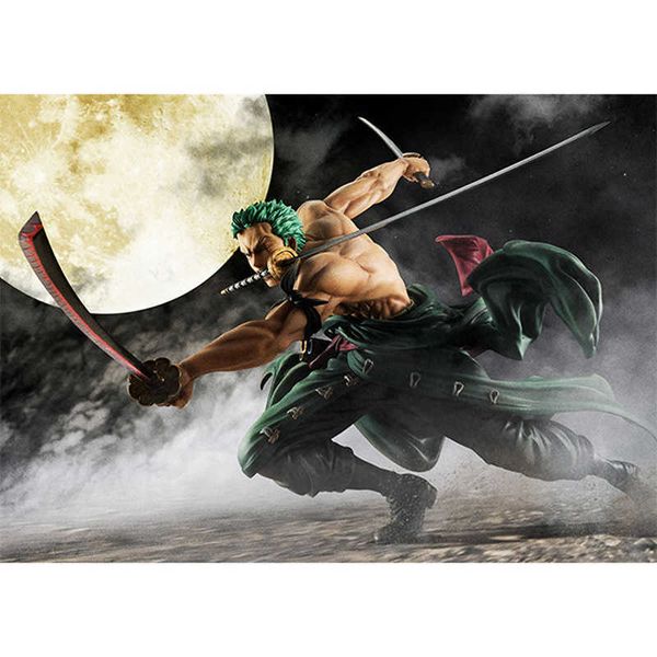 

huiya01 anime character 18 cm hand-made rolonoya zhuo luo 1/8 three-edged sa-cartoon animation statue pvc collection model toy g0911
