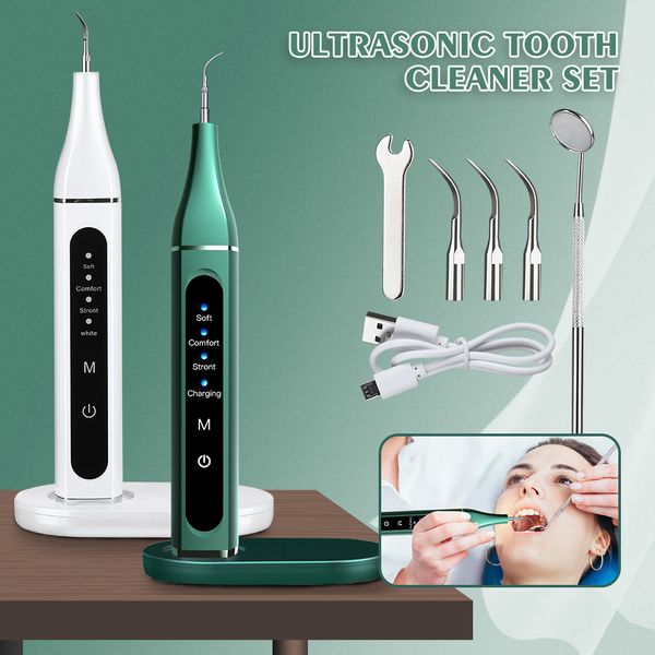 

dental scaler ultrasonic tartar scraper tooth calculus remover electric wireless tooth stain cleaner whitening oral hygiene tool