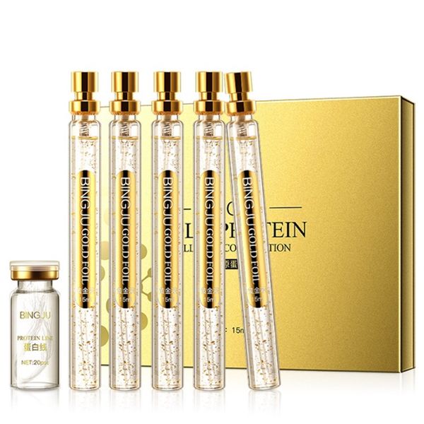 

other health & beauty items protein line thread lift face firming lifting serum set 24k gold collagen thread