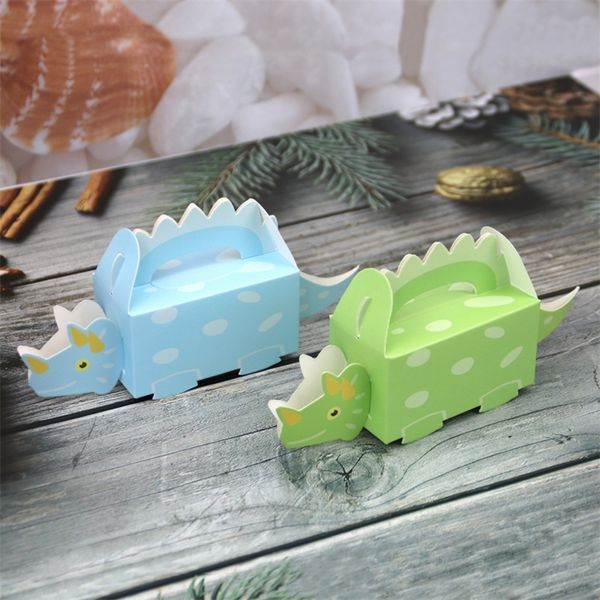 520pcslot Dinosaur Candy Baby Shower Dynosaurio с днем ​​рождения украшения упаковочная коробка бакалавриата 220705