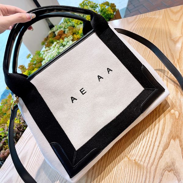 

linen canvas tote bag shoulder handbags crossbody bags casual totes purse adjuatable leather strap interior zipper pocket letter printing tr