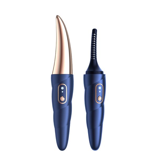 

2022 portable usb electric heated eyelash curler long lasting makeup lash lift 3 temperature modes mini make up tool sell