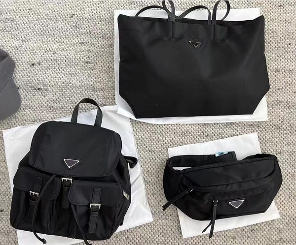 

nylon women triangle shoulder crossbody backpack bag clutch underarm purse letters waist women large capacity shopping classics handbags