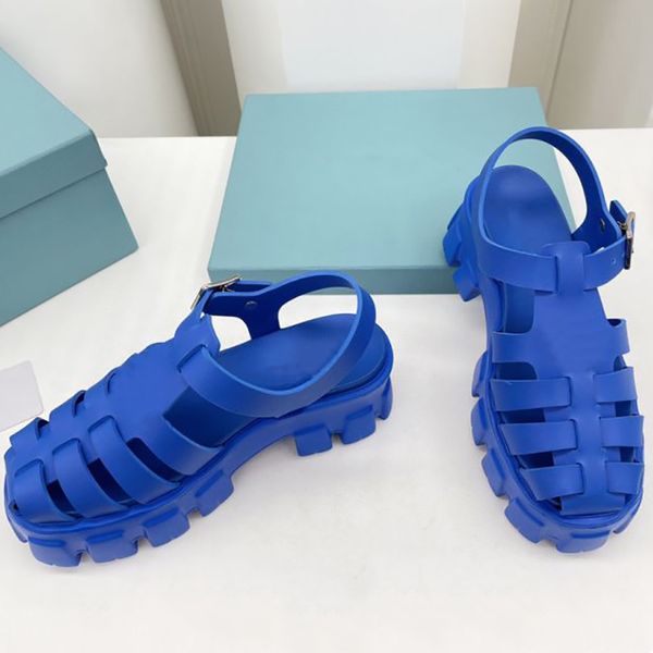 

designer foam rubber sandals monolith soles black white hollow shoes comfortable cute mary jane granny shoes size with box 35-41 no348 w1