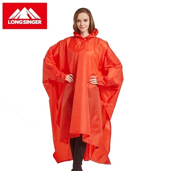 

3 in 1 portable outdoor waterproof military raincoat men raincoat women awning from the rain motorcycle rain poncho picnic mat 220504