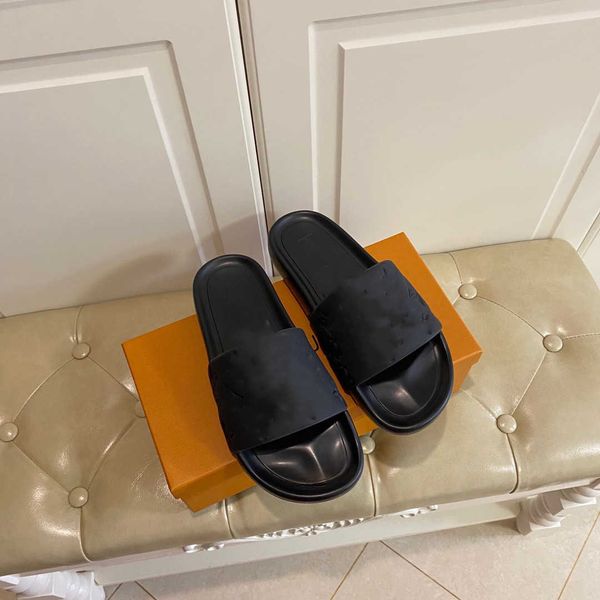 

2022 slippers designer women flat mules sandals slides sail canvas white black womens fashion beach slipper shoes 0516