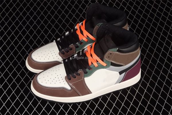 

1 high og hand crafted dh3097-001 basketball shoes womens mens size us 4-13 36-47