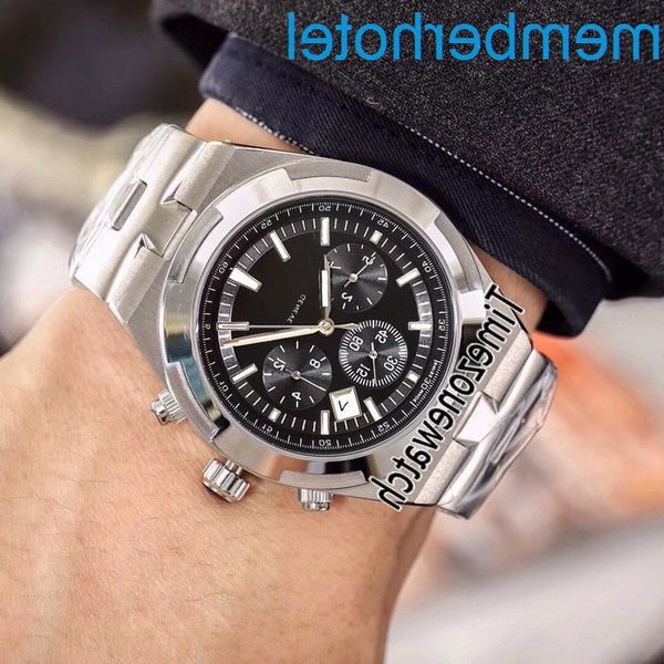 

new overseas 5500v/110a-b148 steel case blue dial a2813 automatic mens watch stainls steel bracelet watch 7 colors timezonewatch e12a1, Slivery;brown