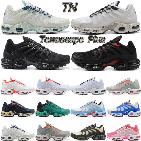 

latest 2022 tn terrascape plus mens running shoes fashion sneakers breathable mesh grey orange black red pink surfaces in green trainers