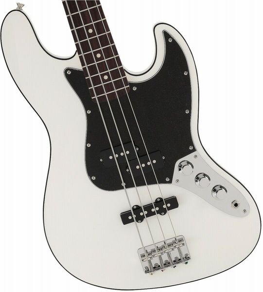 

guitar aerodyne ii jazz bass rosewood fingerboard arctic white