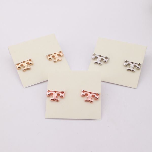 

vintage gold ear studs large crosses earrings in silver with cards, Golden;silver