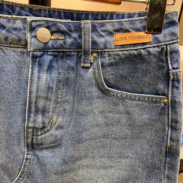 

clothing spring and summer solid color blue cotton high waist girls' short skirt cowboy temperament semi skirt light luxury outlet_mgh5, Black