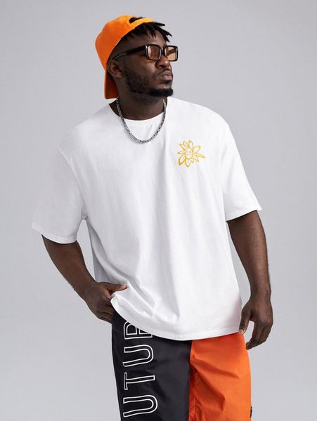 

extended sizes men cartoon graphic tee p7rx#, White;black
