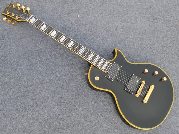 

custom electric guitar, yellow binding, three pieces of guitar oem