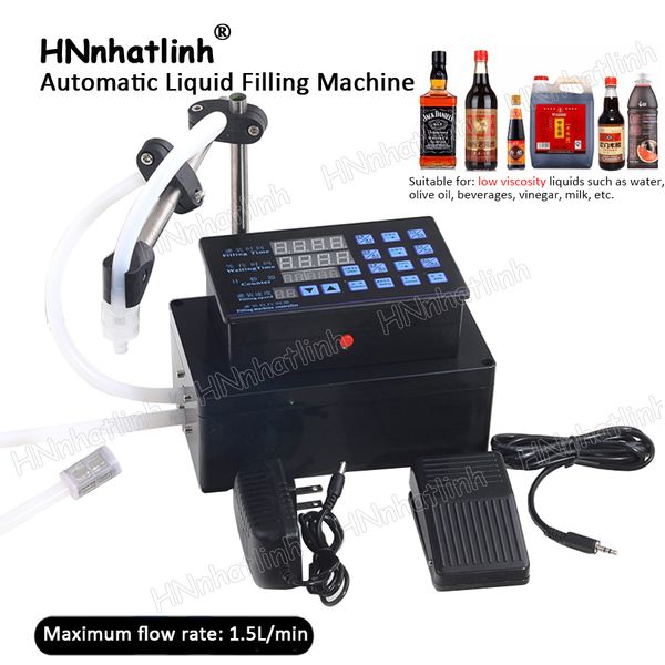 HC-100 Riempitrice elettrica per liquidi MINI riempitrice per acqua in bottiglia Pompa digitale per bevanda profumo acqua latte olio d'oliva 110 V 220 V