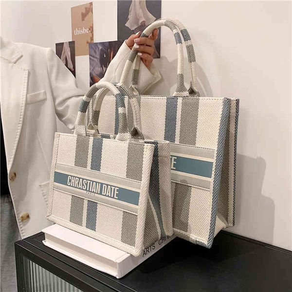 

2022 summer new trend fashion large capacity school high-quality texture women portable tote bag